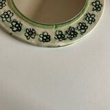Incised ceramic mirror with flowers 1960