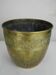 Antique gilded brass flowerpot