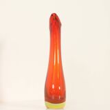Murano glass vase with a wide neck, Italy, 1960s