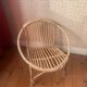 Vintage 1970s rattan children's chair