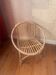 Vintage 1970s rattan children's chair