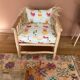 Fauteuil 50's en Kilim