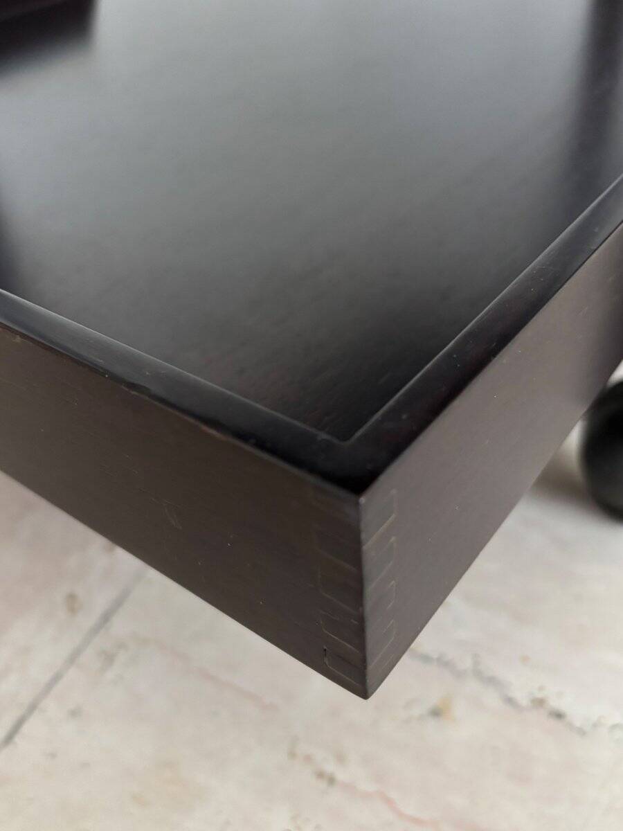 Dark Wood Bar Trolley by Franco Albini for Poggi Pavia, 1970s