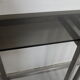 console table brushed steel design Paul Le Geard year 70