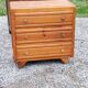 Commode vintage des années 50 pieds compas 3 tiroirs