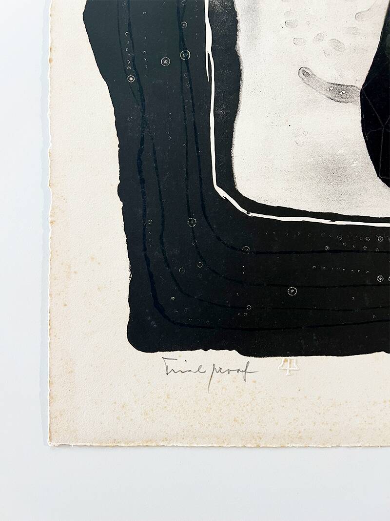 Signed and numbered lithograph “Trial Proof” by Bohuslav Horak