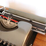 Collectible typewriter, personal Japy or P68, select grey metal model