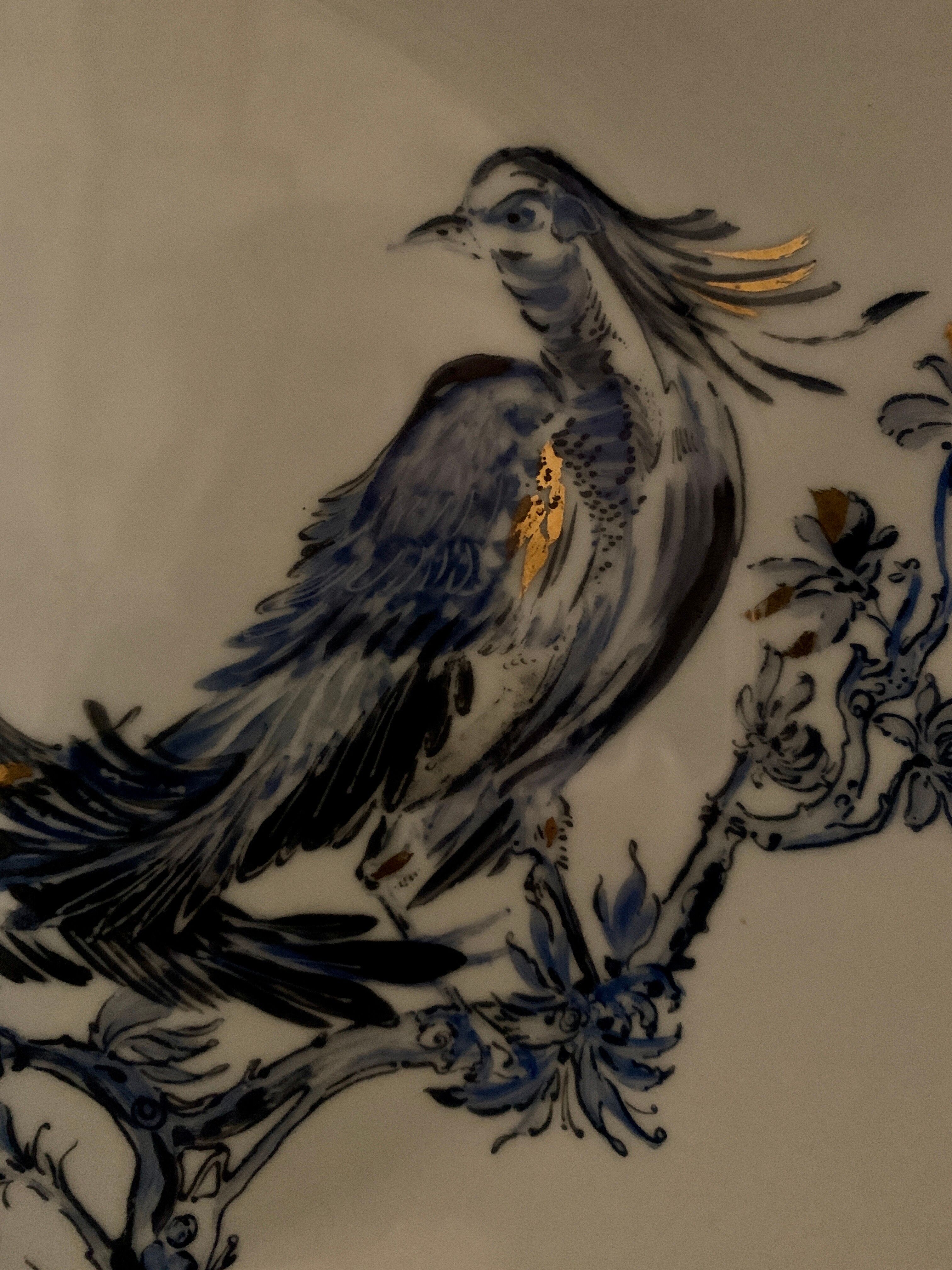 Plate signed Arsberg, "The Buffoon" after a model from the Royal Manufacture of Sèvres.