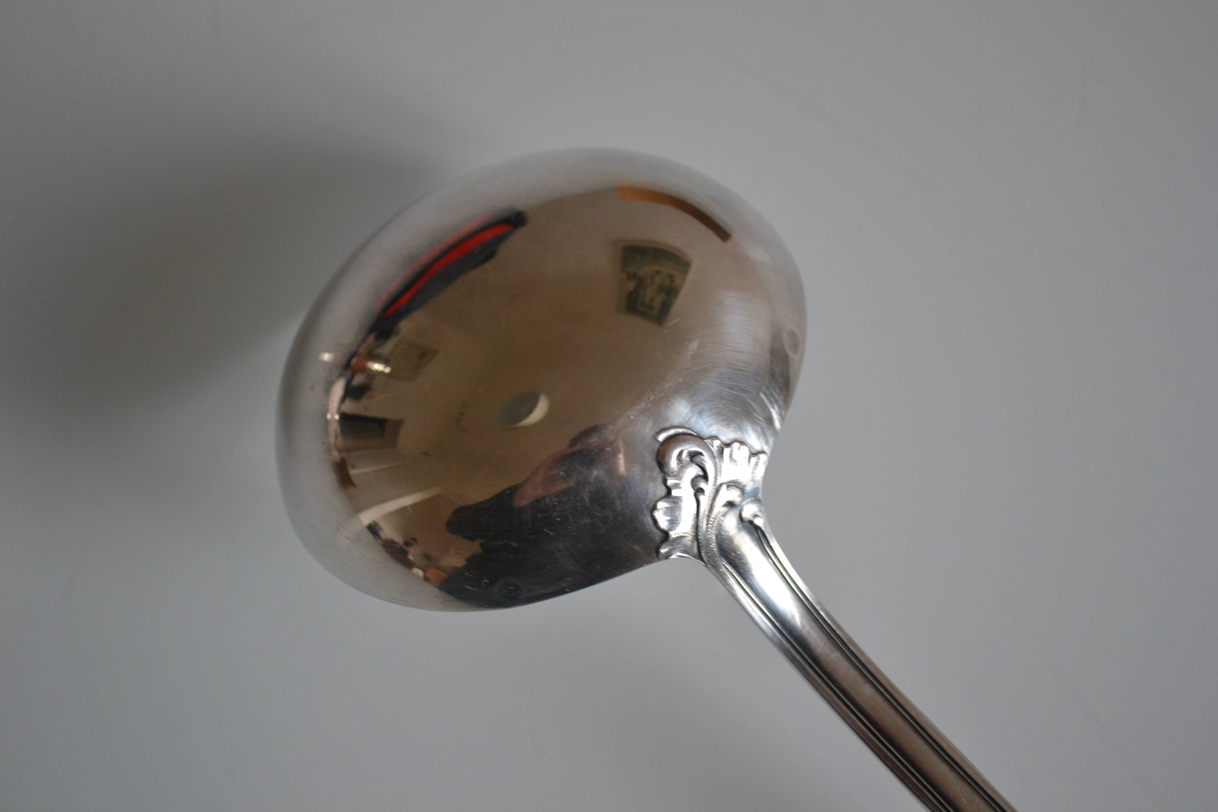 Silver metal ladle goldsmith frionnet francois
