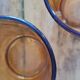Set of 6 amber water glasses