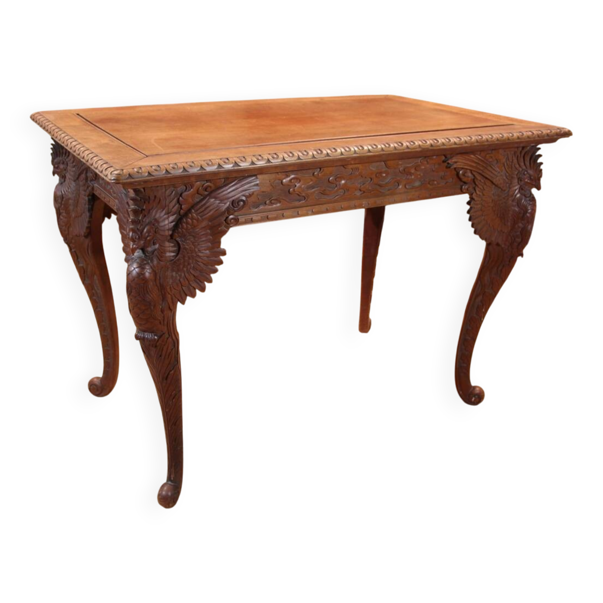 19th century carved center table