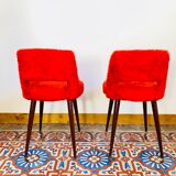 Pair of chairs red rug