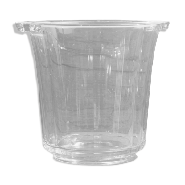 Seau à champagne en verre transparent