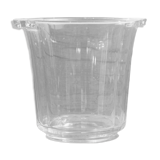 Transparent glass champagne bucket