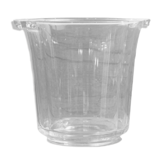Transparent glass champagne bucket
