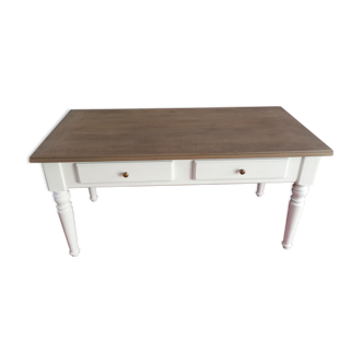 Table basse en merisier massif