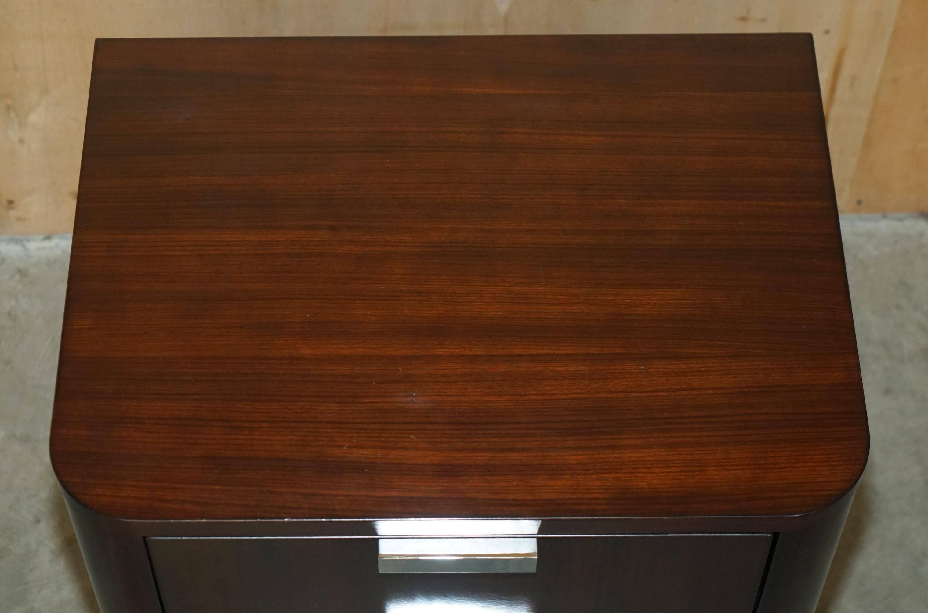 Ralph Lauren Metropolis chest of drawers in American mahogany with built-in power supply