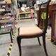 6 Art Nouveau chairs with brass marquetry