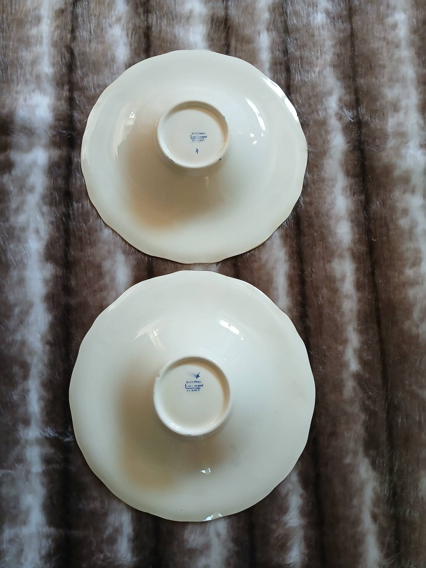 2 antique hollow dishes "Rouennais" from Longchamp