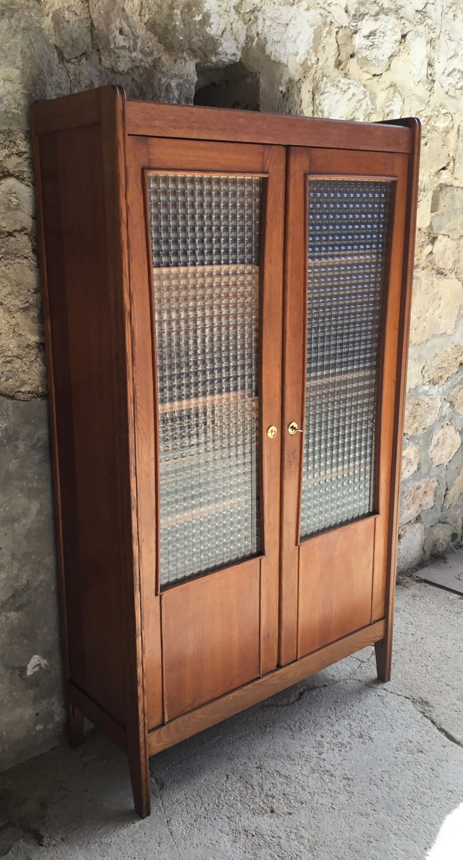 Bookcase or school glass cabinet - vintage 1960