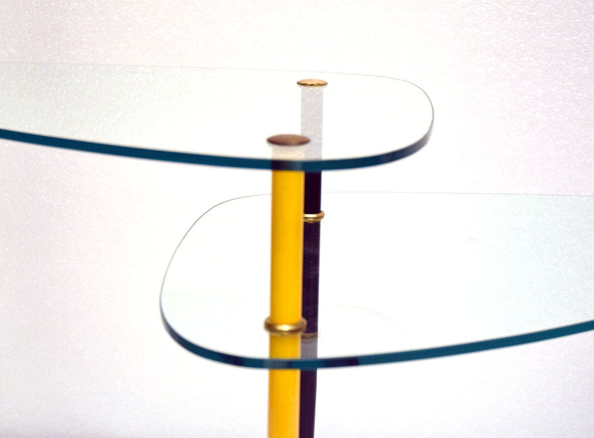 Table basse Arlecchino en métal et cristal par Edoardo Poli pour Vitrex, années 1960
