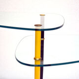 Metal & Crystal Arlecchino Coffee Table by Edoardo Poli for Vitrex, 1960s