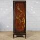 Vintage Chinese cabinet gold leaf / flowers and birds / bohemian