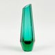 Art Deco Faceted Glass Vase by Josef Hoffmann for Moser, Czechoslovakia, 1930s