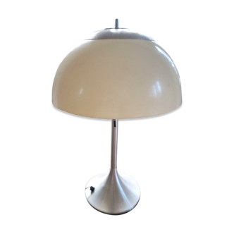 Lampe type champignon globe et métal Unilux des années 70