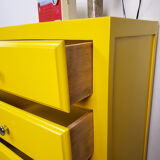 Chiffonnier vintage jaune