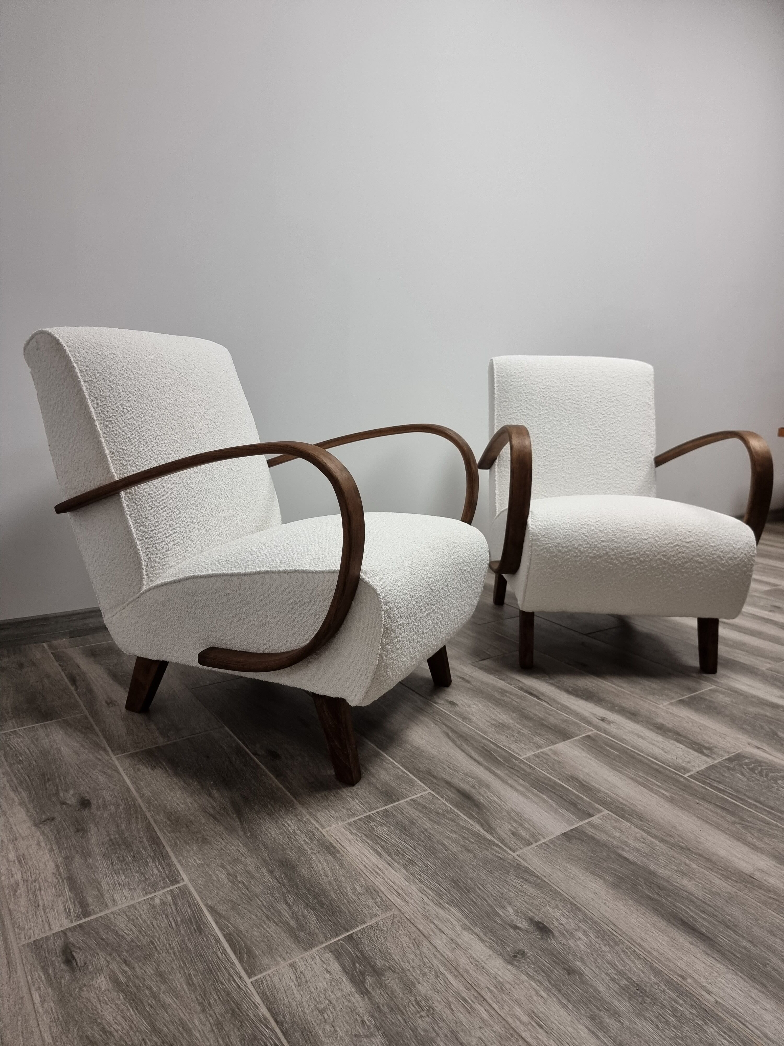 pair of armchairs by Jindrich Halabala