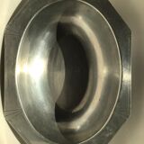 Cut art deco metal octagonal wooden handles