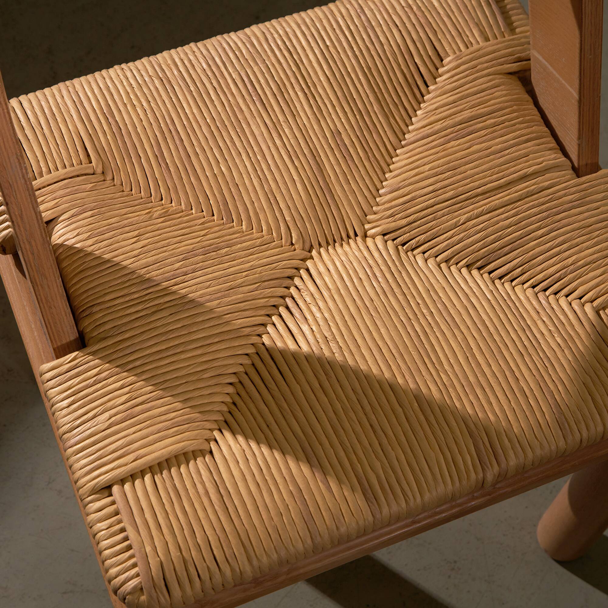 Set of 3 Italian Wooden Curved Backrest Chair