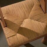 Set of 3 Italian Wooden Curved Backrest Chair