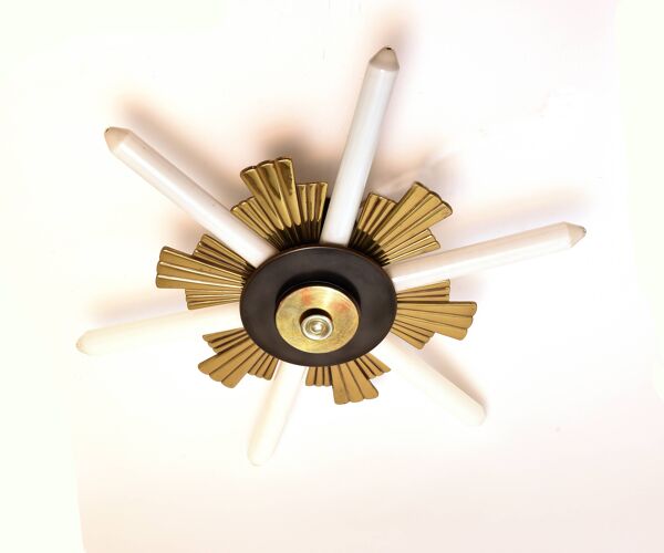 Lampe de plafond en bronze Art Déco par Fog&Mørup, design danois