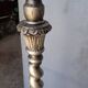 Lampadaire bois sculpté argenté epoque 1940