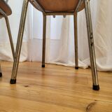 Paire chaises formica jaune