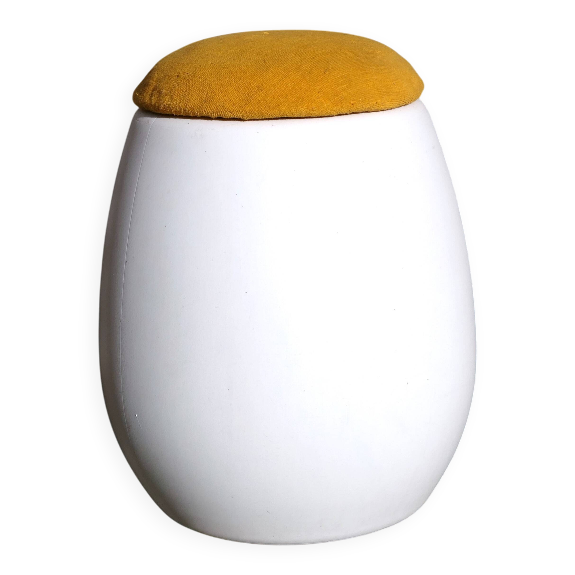 Pouf Vintage Design ou Tabouret / Coffre à linge Œuf Allibert