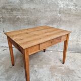 Old table desk kitchen table pine wood