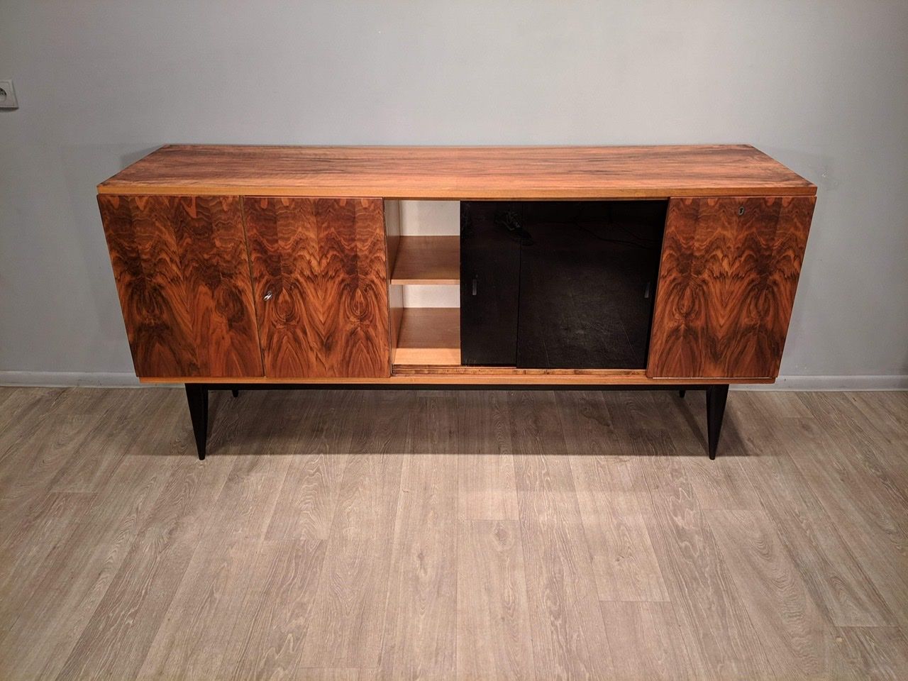 Sideboard veneered with B.F.M. vintage 60's