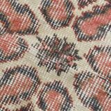 Green Beige Medallion vintage turkish Rug, hand made vintage carpet