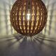 Vintage wicker pendant light