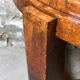 Pedestal table / side table Art Deco era in walnut bramble veneer