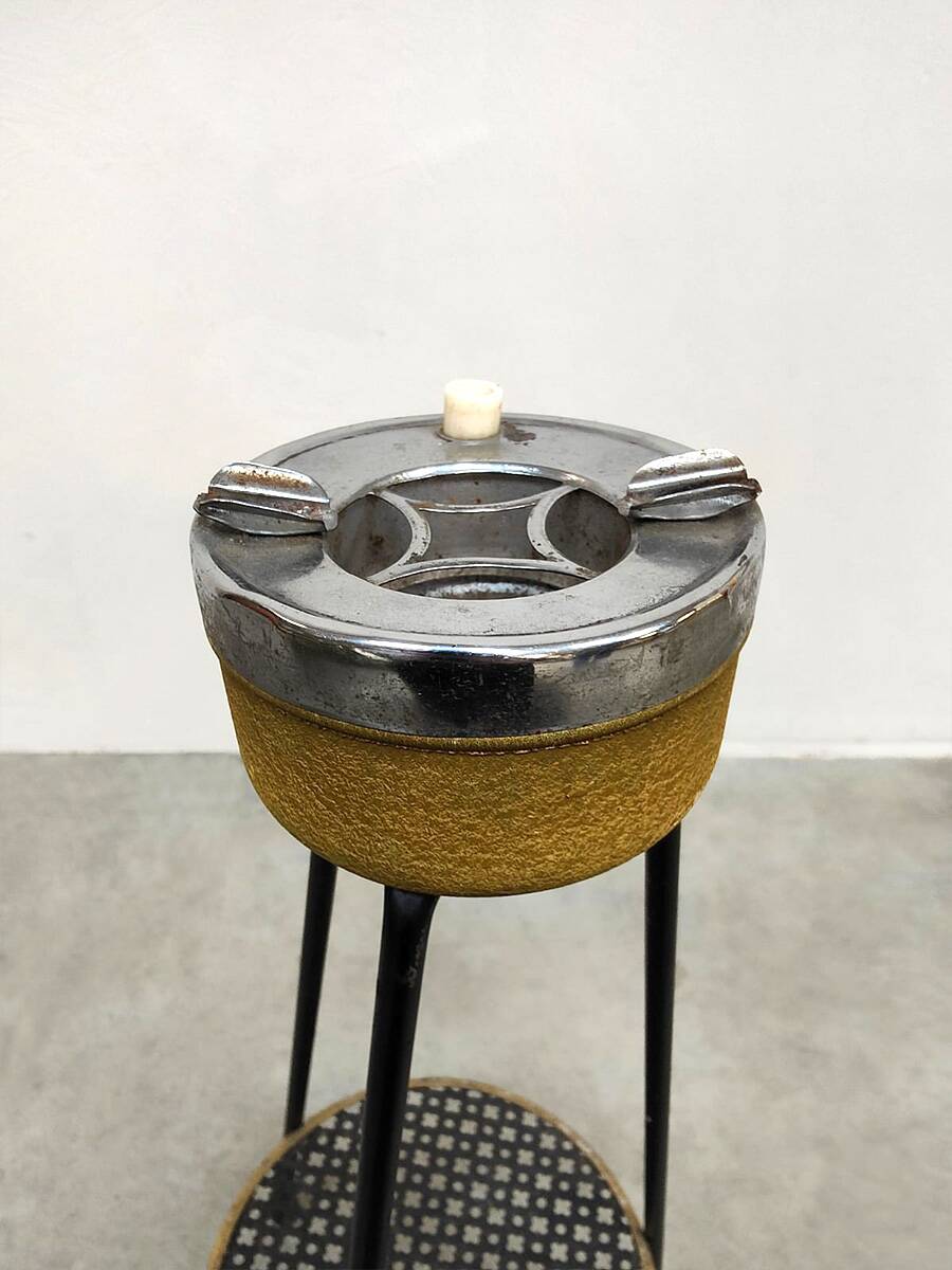 Vintage standing floor ashtray