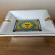 Ashtray "sun" porcelain 80s