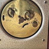 Old alarm clock to go back year 60 blessing west Germany in wood and metal