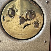 Old alarm clock to go back year 60 blessing west Germany in wood and metal