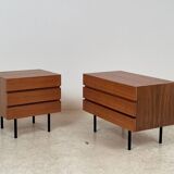 Pair of teak chests of drawers from the 1950s.