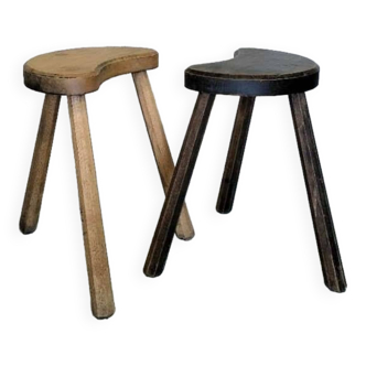 Pair of tripod stools