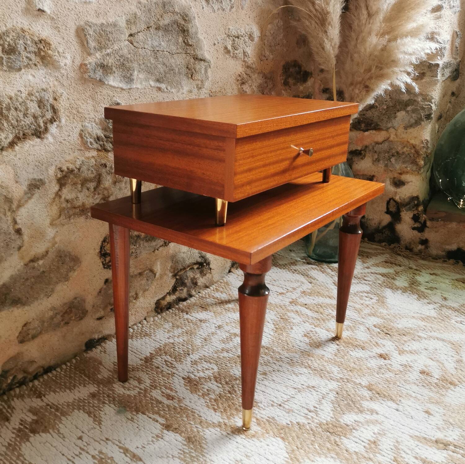 Vintage bedside table, 1950s
